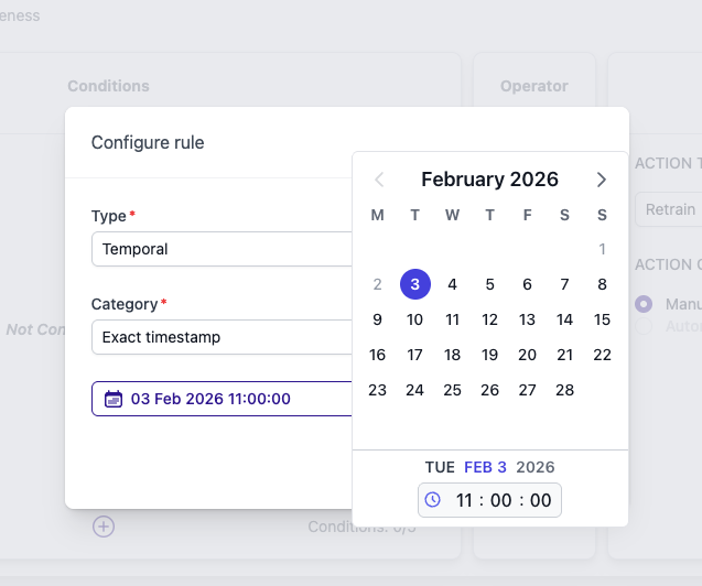 Exact Timestamp Configuration
