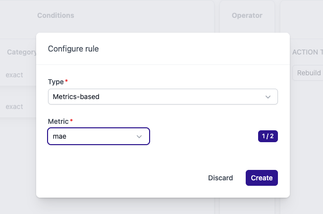 Select Metric