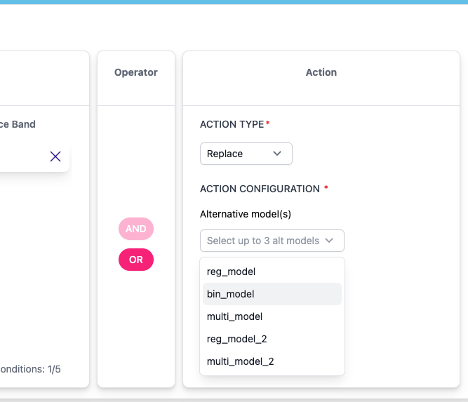 Select Replace Action