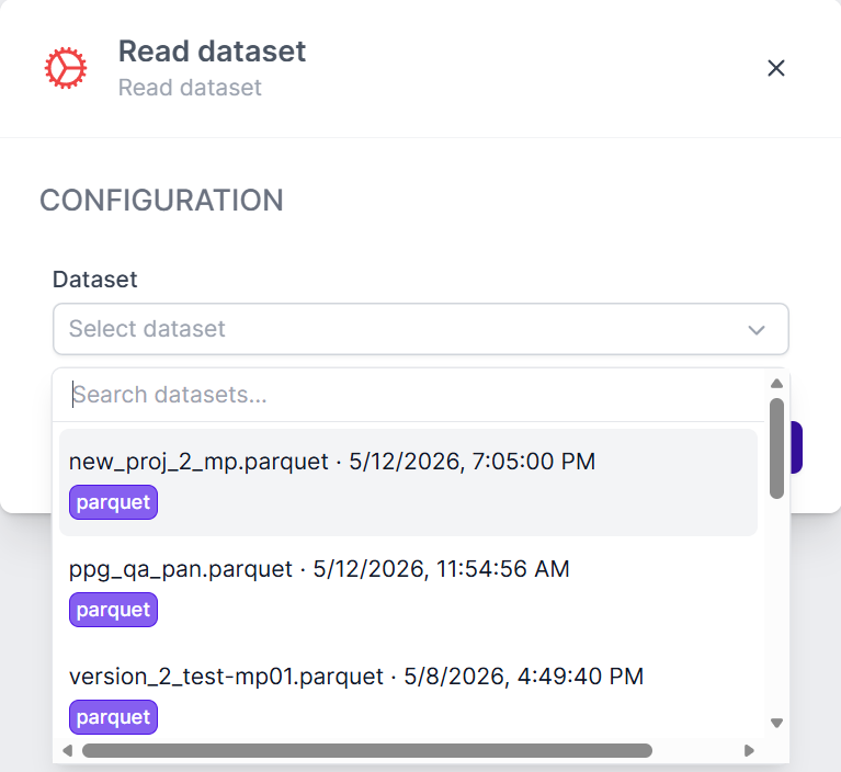 Select Dataset