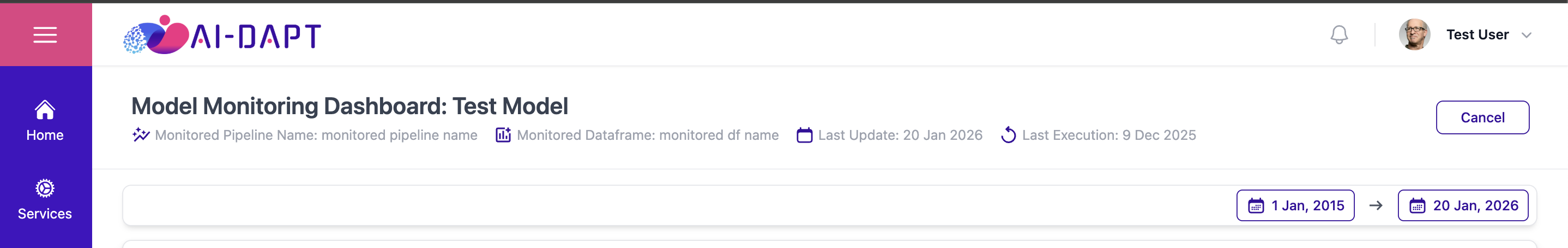 Dashboard Header