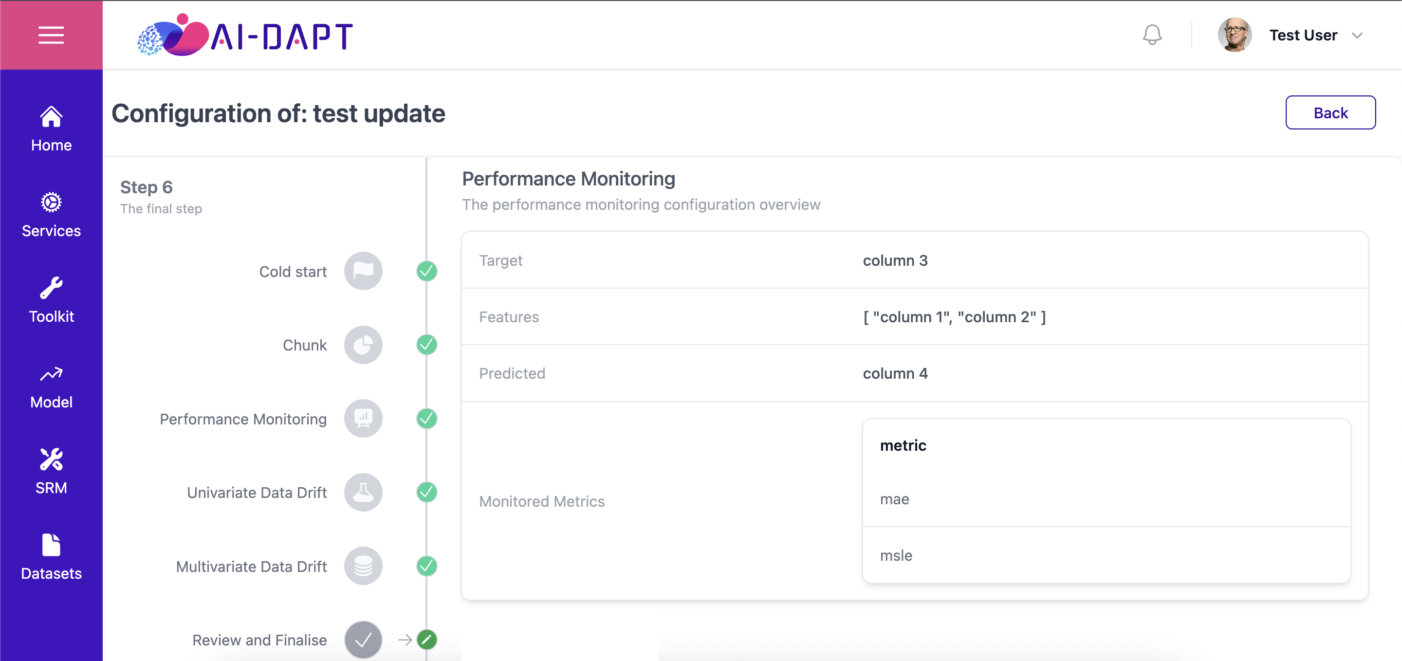 Review And Finalise - Performance Monitoring