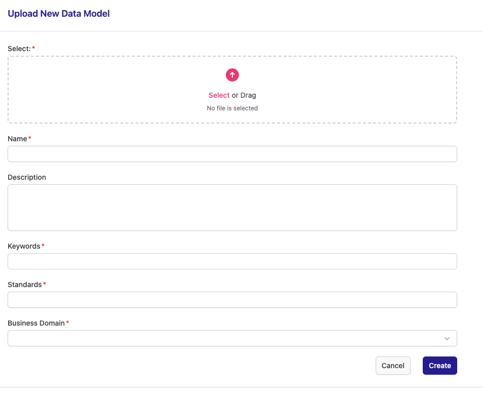 create model page