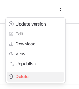 delete option