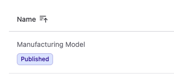 publish status badge