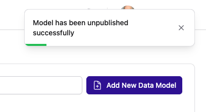 unpublish success