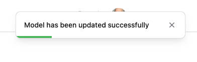 update success