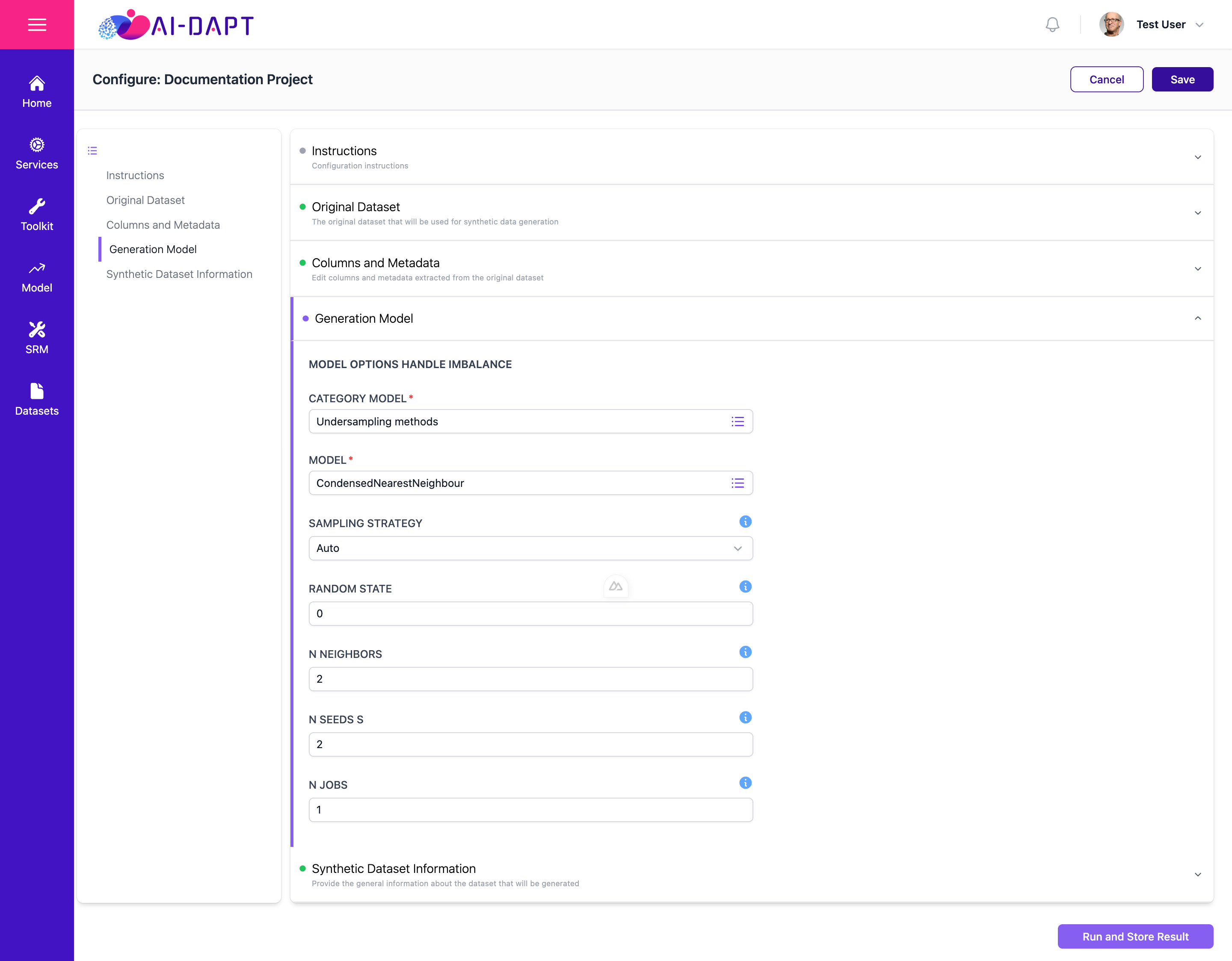 Generation Model Interface