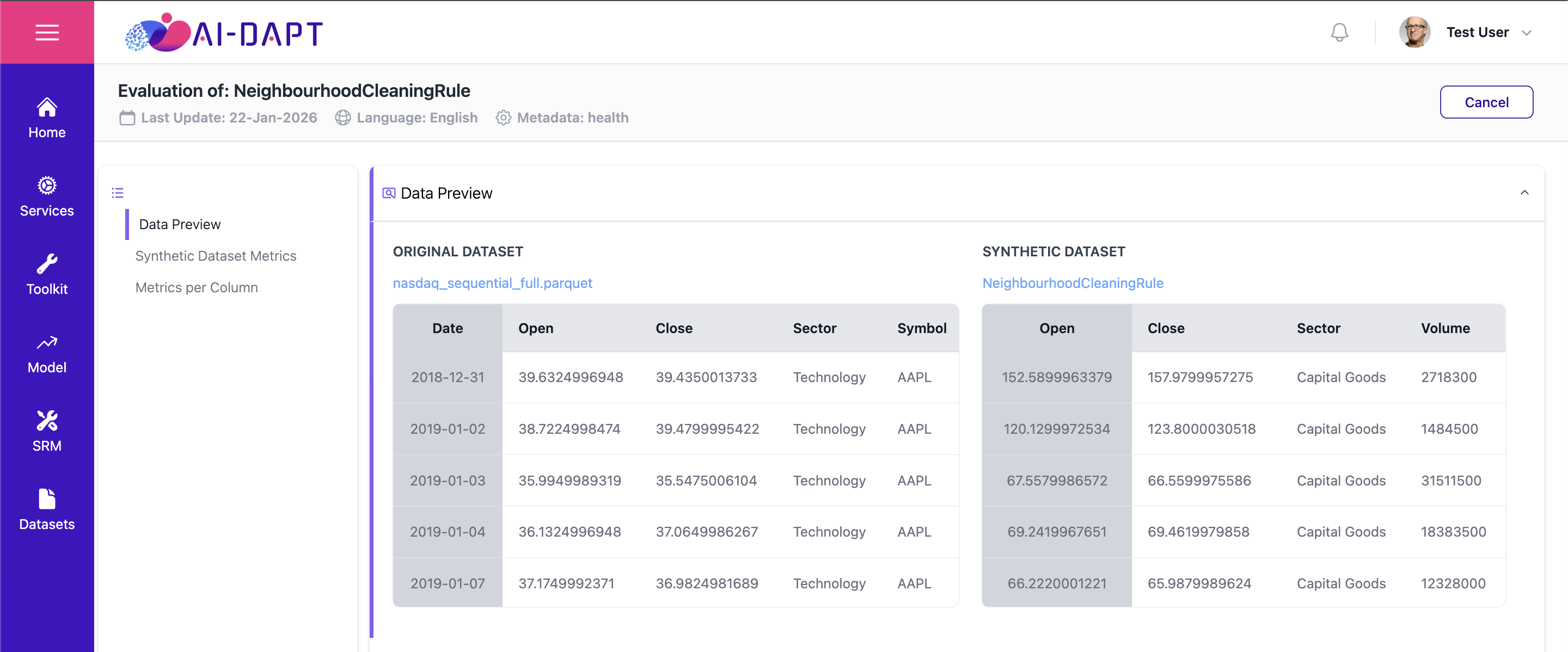 Data Preview Workspace